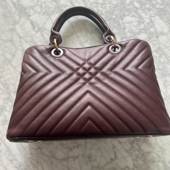 Dune quilted maroon handbag - Picture 2 of 5